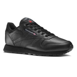 Adidasy Dziecięce Reebok Classic Leather Czarne PL 95YWVRZ